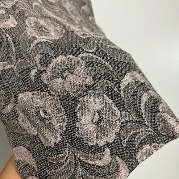 Vintage Jones New York Womens Brown Mesh Blouse Scoop Neck Longsleeve Size Small - Picture 8 of 8